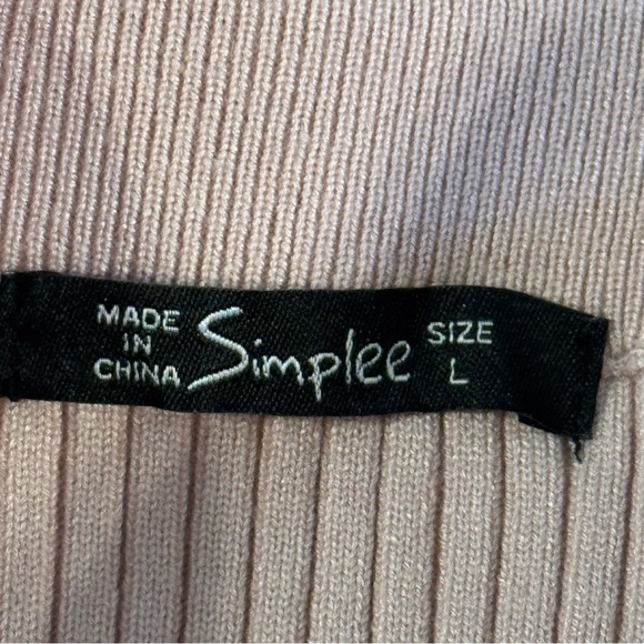 Simplee Pink Knit Top with Skirt Women’s size L - Picture 8 of 10